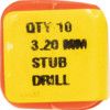 3.20mm HSS S/S STUB DRILL thumbnail-3