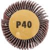 50 x 30mm Flap Wheels - Aluminium Oxide - 6.0mm Shaft P40 thumbnail-1