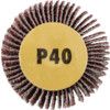 50 x 40mm Flap Wheels - Aluminium Oxide - 6.0mm Shaft P40 thumbnail-1