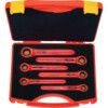 INSULATED RATCHET RING SPANNER SET - 6PCS DOUBLE TRIANGLE 1000 V thumbnail-0