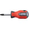 Pro-Torq Stubby Pozi Screwdriver, No.2 Pozi Tip, 39mm Blade thumbnail-1