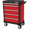 RED-28" 5 DRAWER PROFESSIONAL ROLLER CABINET thumbnail-0