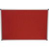 TABLĂ DE ANUNȚURI DIN FELT 900x600 mm CU MARGINI DE ALUMINIU ROȘU thumbnail-0