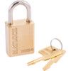 38x25mm SHACKLE W/PROOF BRASS PADLOCK thumbnail-0