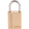 38x25mm SHACKLE W/PROOF BRASS PADLOCK thumbnail-1