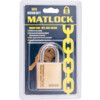 45x25mm SHACKLE W/PROOF BRASS PADLOCK thumbnail-3