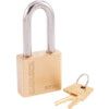 50x50mm SHACKLE W/PROOF BRASS PADLOCK thumbnail-0