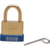 40x25mm LAMINATED BRASS 3No COMBINATION PADLOCK thumbnail-0