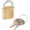 25mm SLIMLINE BRASS PADLOCK STEELSHACKLE thumbnail-0