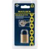 25mm SLIMLINE BRASS PADLOCK STEELSHACKLE thumbnail-2