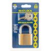 40mm SLIMLINE BRASS PADLOCK STEELSHACKLE thumbnail-0