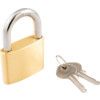 50mm SLIMLINE BRASS PADLOCK STEELSHACKLE thumbnail-0