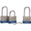 40x25mm LAMINATED STEEL 3NoCOMBINATION PADLOCK thumbnail-0