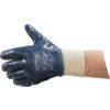 H/D NITRILE COATED K/W GLOVE BLUE SZ.9 thumbnail-1