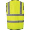 Vestă Hi-Vis, Galbenă, 3XL, Închidere cu bandă și buclă, Poliester thumbnail-1