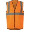 Vestă Hi-Vis, Portocalie, 3XL, Închidere cu bandă și buclă, Poliester thumbnail-0