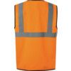 Vestă Hi-Vis, Portocalie, Mărimea Medie, Închidere cu bandă și buclă, Poliester thumbnail-1