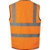 Vestă Hi-Vis, Portocalie, 5XL, Închidere cu bandă și buclă, Poliester thumbnail-1