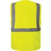 Vestă Hi-Vis, Galbenă, XL, Închidere cu fermoar, Poliester thumbnail-1