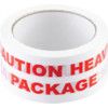 Printed 'Caution Heavy Package' Tape - 50mm x 66m thumbnail-2