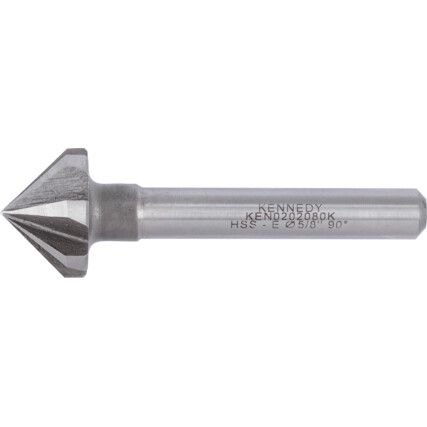 5/8" x 90DEG HSS ROSE MULTI-FLUTE S/S COUNTERSINK