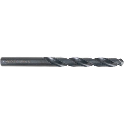 Burghiu Jobber, 12 mm, Pas Normal, Oțel Rapid, Oxid Negru