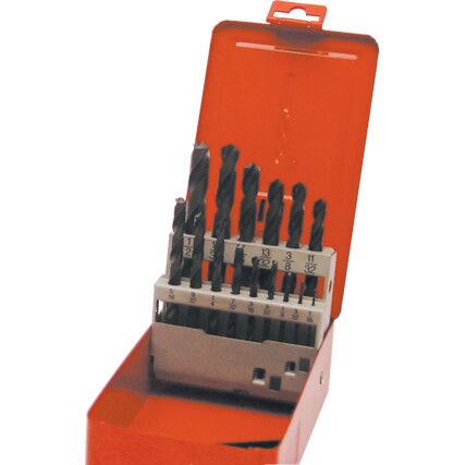 SET OF 15 HSS DRILLS 1/16-1/2" x 1/32"