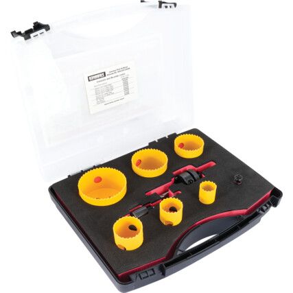 PROFESSIONAL HOLESAW KITIN PLASTIC CASE