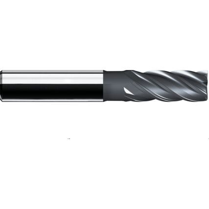 12.0MM 5 FLUTE 0.50 RAD VARI HELIX TIALN COATED CARBIDE END MILL