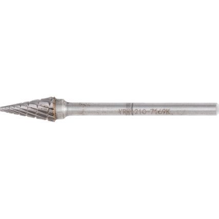 6x12.7mm CONICAL SHAPE CARBIDE BURR CUT-9