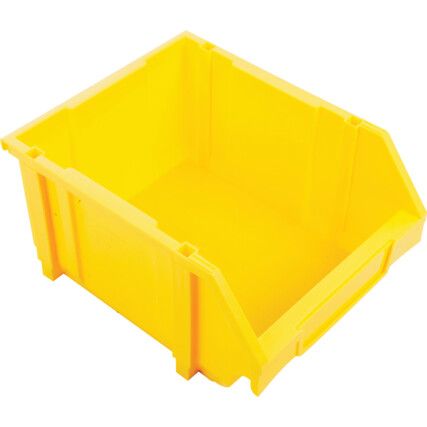 Cutii de depozitare din plastic, galben, 280x350x184mm