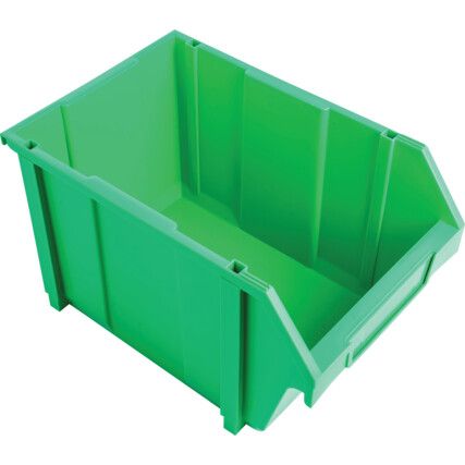 Cutii de depozitare din plastic, verde, 280x425x260mm