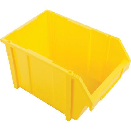 Cutii de depozitare din plastic, galben, 280x425x260mm