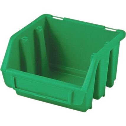 Cutii de depozitare din plastic, verde, 116x161x75mm