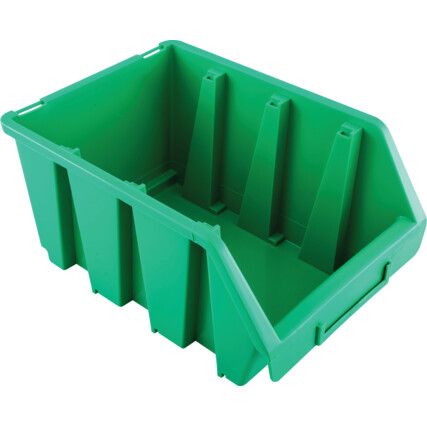 Cutii de depozitare din plastic, verde, 170x240x126mm