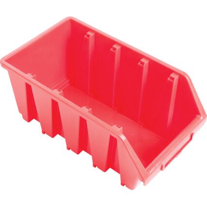 MTL4 HD PLASTIC STORAGE BIN RED