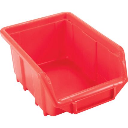 SEN1 PLASTIC STORAGE BIN RED