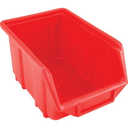 SEN2 PLASTIC STORAGE BIN RED