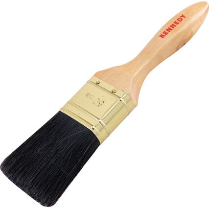 Flat Paint Brush, Natural Bristle, 2in.