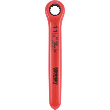 11MM INSULATED RATCHET RING SPANNER DOUBLE TRIANGLE 1000 V