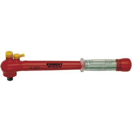 370MM INSULATED ADJUSTABLE TORQUE WRENCH 1/2"SQ/DR 5-50 NM, 1000V