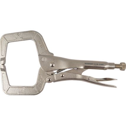 4in./100mm Clemență blocabilă C-Clamp, Falț de oțel, Mâner ergonomic