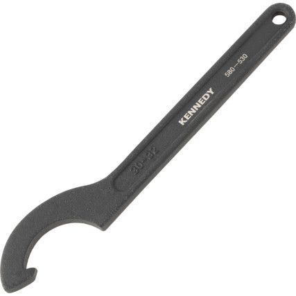 C Spanner, Chrome Vanadium Steel, 135mm Length, 30-32mm Jaw Capacity