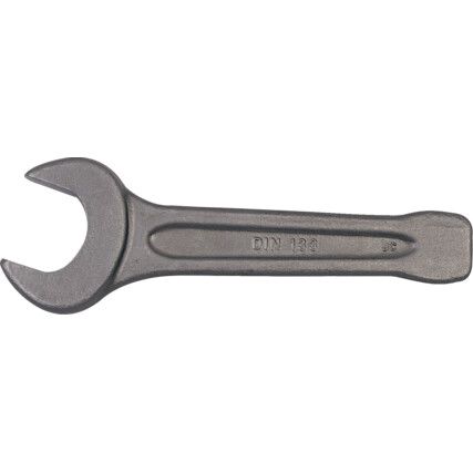 Metric Open Ended Slogging Spanner, Chrome Satin Hardened Steel, 24mm