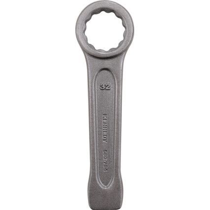 Metric Ring Slogging Spanner, Chrome Satin Hardened Steel, 32mm