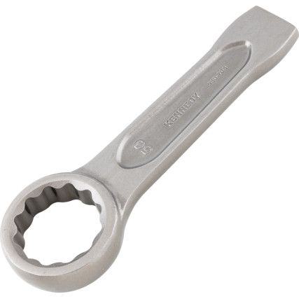 Metric Ring Slogging Spanner, Chrome Satin Hardened Steel, 50mm