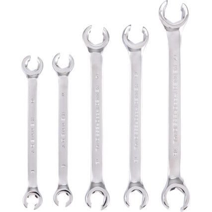 Metric Flare Nut Spanner Set, 8 - 17mm, Set of 5