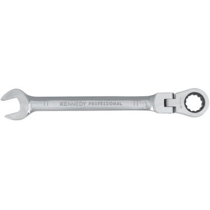 11mm FLEX HEAD RATCHET WRENCH