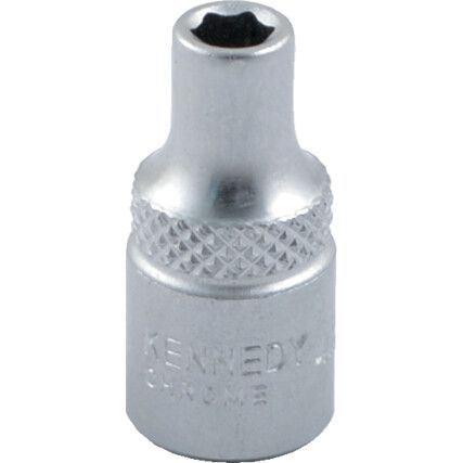 4mm SINGLE HEX SOCKET 1/4" SQ DR