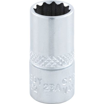 2-BA SOCKET 1/4" SQ DR